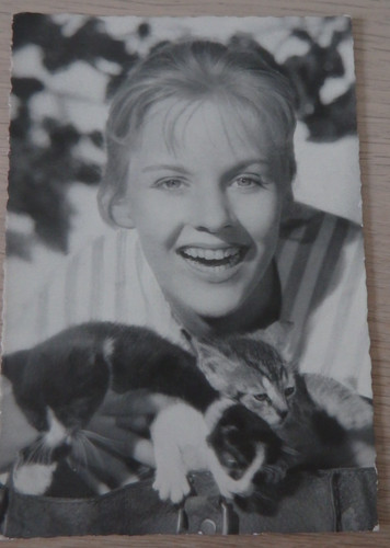 Foto autogrammkarte sängerin - foto-autogrammkarte,