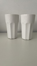 IKEA Pokal Becher weiß Latte Kaffeebecher Tassen wieNeu 2 Stück