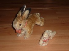 2 ALTE STEIFF HASEN