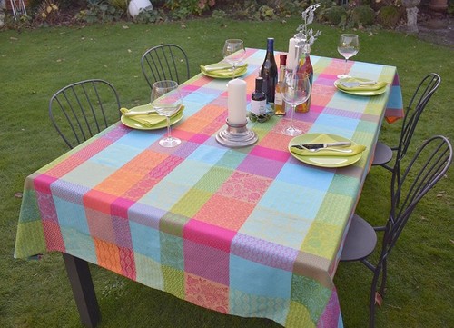 Tischdecke jacquard baumwolle - tischdecke,