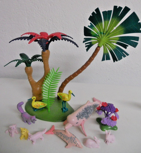 Fantasie tiere palme - tiere, bunt