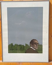 Arno Schmidt  von Dieter Asmus, Siebdruck, signiert, num., 1972