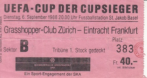 Ticket 88 grasshopper - ticket, ec
