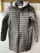 Neu!! Esprit Damen Daunen  Leicht Stepp Mantel Mit Kapuze Gr. S Olive Khaki