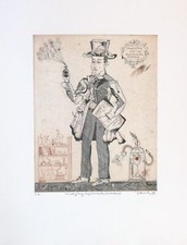 Simon DITTRICH, Humphry Davy - Radierung in Farbe aus 1979