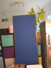 Lärmschutzwand Akustikwand montiert blau   195 cm X 64 cm