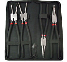 4 tlg Seegeringzange 225mm Set