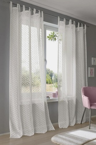 Vorhang weiß 220x140cm heine - weiß,