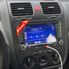 7" Apple Carplay Android 15 Autoradio GPS Navi Für 2 DIN VW GOLF 5 6 Passat Polo