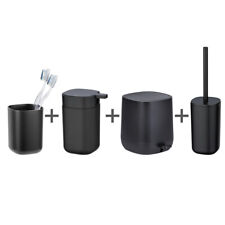 Bad-Accessoire Set Davos Schwarz