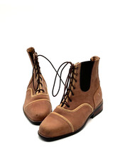 Stiefelette Jodhpur Reitstiefelette Reitschuhe Leder Gr 38/39 braun Wildleder