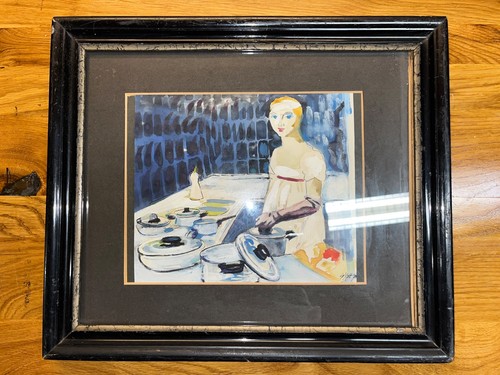 Vintage modernist painting - vintage,