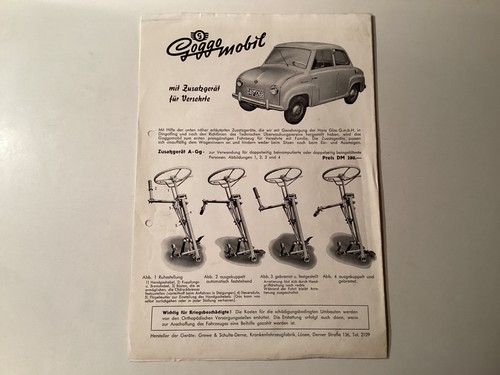 Glas goggomobil sonderprospekt - goggomobil,