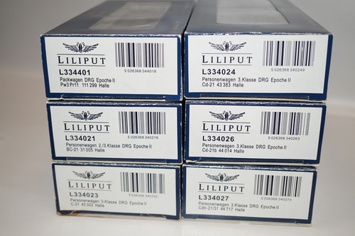 Liliput personenwagen 6 - h0,