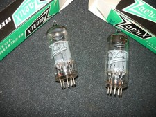 2) RÖHRE 6CG7 ZAERIX-NOS-NIB-