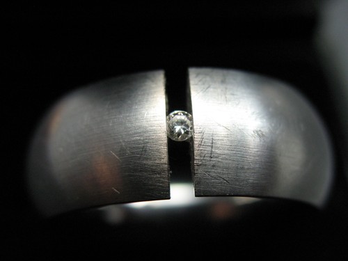 Ring edelstahl mit ct - edelstahl,