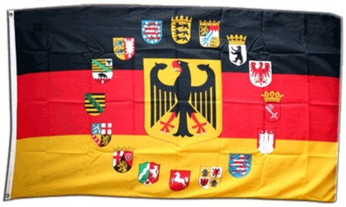 Fahne deutschland mit adler - mit,