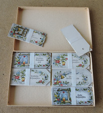 orig. Konvolut alte Geschenk Etiketten " Weihnachten " Anhänger Scraps /2