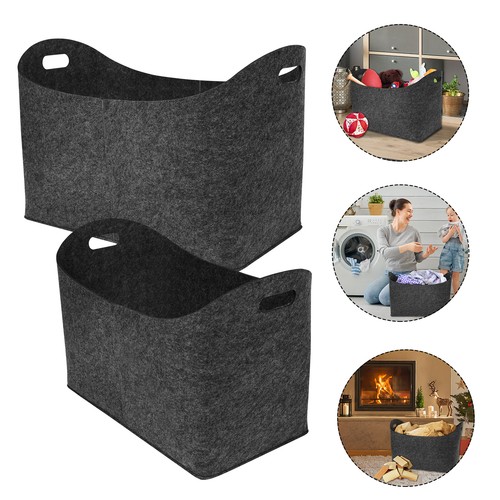 Dunkelgrau filztaschen 2er - filztaschen,
