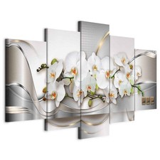 Blumen vlies leinwandbild - vlies,