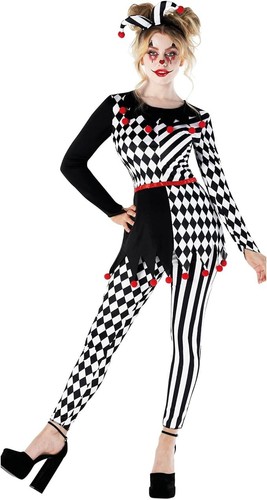 Narren kostüm damen harlequin - narren,