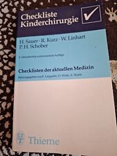 Thieme Checkliste Kinderchirurgie