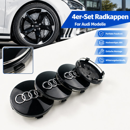 Für audi radkappen - audi, 60mm