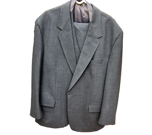 Herren anzug mit weste grau - herren,