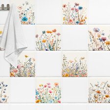 Fliesenaufkleber Wiese Blumen