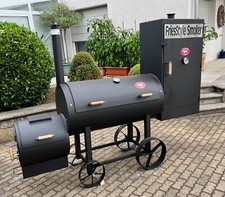 BBQ FriesStyle Smoker XXL mit Räucherschrank für Gastro  Materialstärke 5 mm