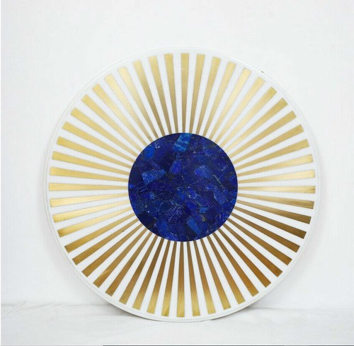 Rund marmor center table - ",