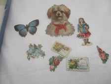 Lot antike Oblaten Glanzbilder