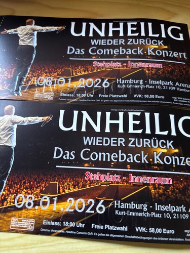 Tickets unheilig 09 2026 - unheilig, 05.09.2026