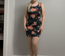 ❤️ Neu❤️  Clockhouse Stretch Kleid XL 40 42 Blumen Floral