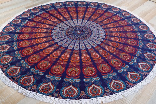 Rundes indisches mandala tuch - indisches,