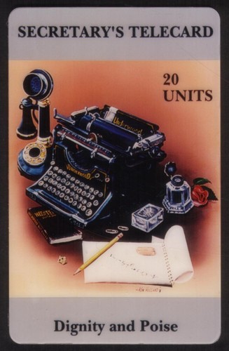 20u secretary telecard - secretary's,