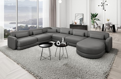 Sofa leder wohnlandschaft - sofa,
