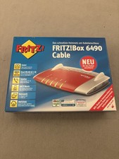 AVM FRITZ!Box 6490 Cable, Router, Rot/Weiß, Gebraucht. Voll Funktionsfähig.