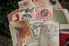 3,5kg antike Musik Noten