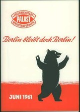 Berlin 1961 program for the