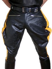 Lederhose gelbe Streifen