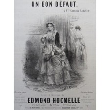 Hocmelle Edmond Ein Guter Defekt Gesang Piano ca1850