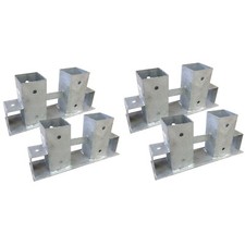 4er Set Holzstapelhalter Holzstapelhilfe Halterung für Brennholz