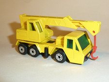 MATCHBOX SUPERFAST CRANE TRUCK No. 49, unbespielt, gelber Kran-Ausleger