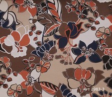 Viskosejersey Große Blüten 100x140cm, Jersey zum nähen, Stoffe, Meterware