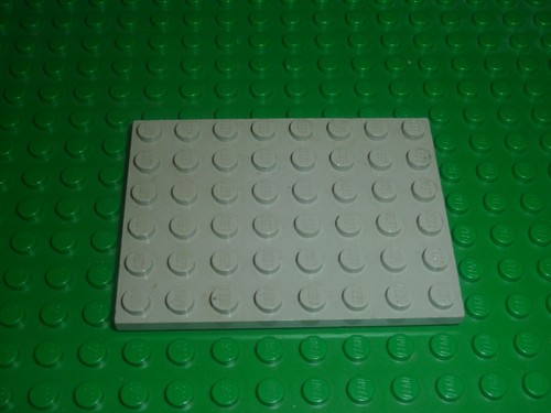 Lego oldgray platte 6x8 - lego,