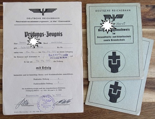 Ddr prüfungs zeugnis - ddr, dt