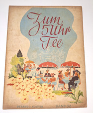 altes Notenheft " Zum 5 Uhr Tee " Band 32, 18 Lieder für Gesang und Klavier