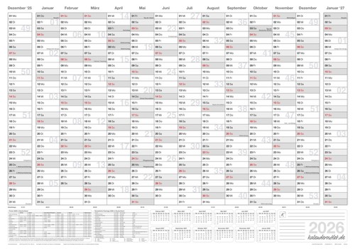 Grosser premium wandkalender - premium,