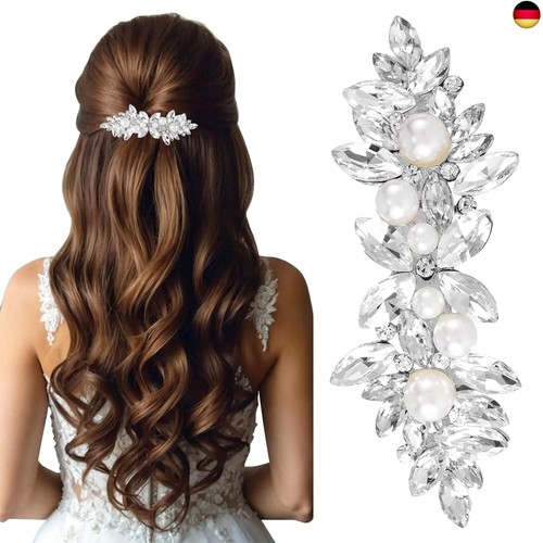 Strass haarspangen mit perle - haarspangen,